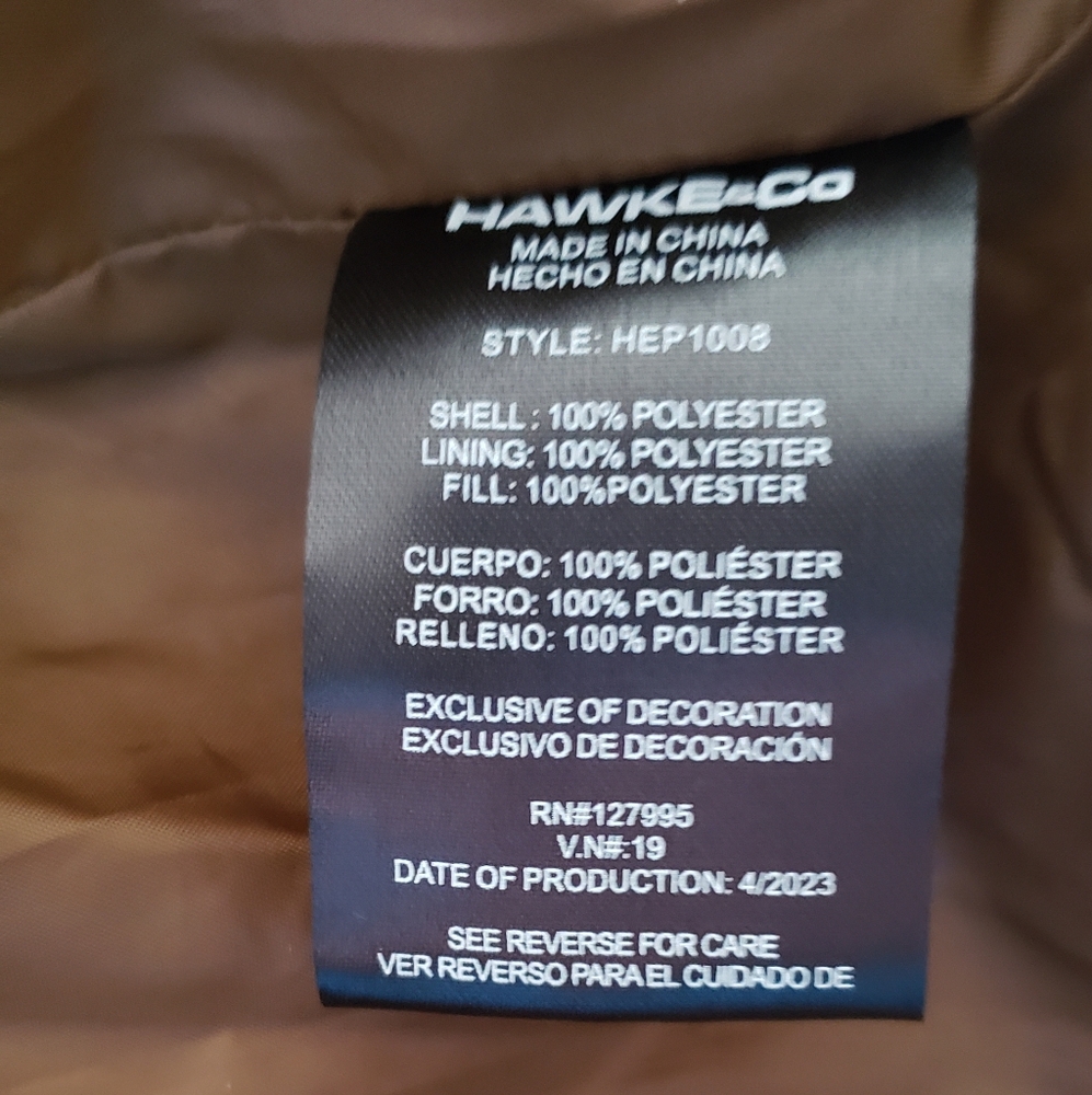 Hawke & Co Outfitter. Quilted Puffer Vest. Medium. Pockets. Zip Closure. - Picture 3 of 8